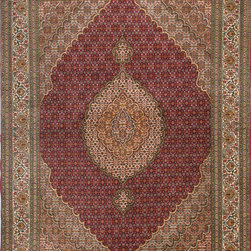 Persian Tabriz rug 5'2 X 7' - Area Rugs