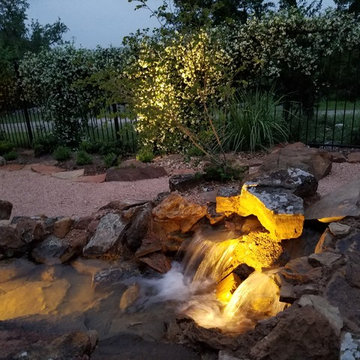Luxury stream and waterfalls,