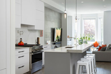 Eclectic kitchen photo in Toronto