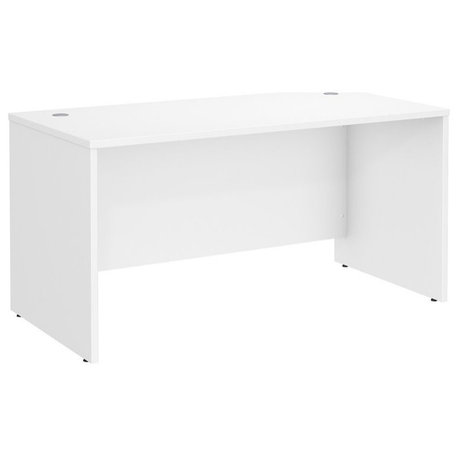 Studio C 60W x 30D Office Desk in White - Engineered Wood