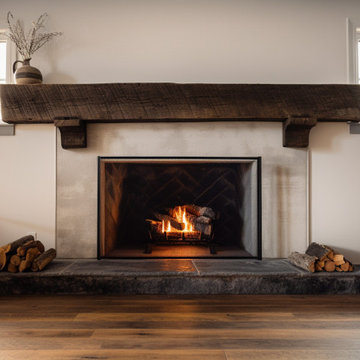 Gorgeous Fireplace Mantels with Wooden Corbels