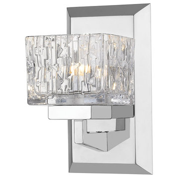 Z-Lite 1927-1S-CH Rubicon 1 Light Wall Sconce in Chrome