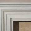 Classic II Cast Stone Fireplace Mantel, Pearl