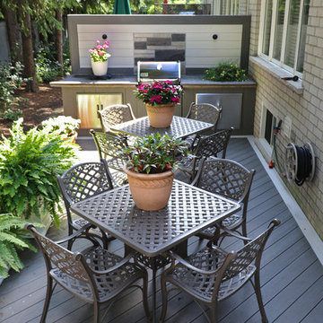 Composite Deck and Outdoor Kitchen in Thornhill