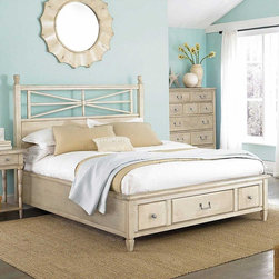 American Drew 114-333WR Americana Home Arbor Gate Platform Bed 5/0 - Platform Beds