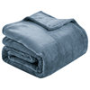 Thesis Ultra Plush Solid Blanket Full/Queen Size Silver Sage 90x90in