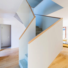 Long Crendon Longhouse - staircase and wall treatments