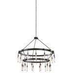Kalco - Stuyvesant 41x41" 28-Light Industrial Large Chandeliers by Kalco - From the Stuyvesant collection  this Industrial 41Wx41H inch 28 Light Large Chandeliers will be a wonderful compliment to  any of these rooms: Dining; Living; Great Room; Den