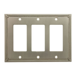 Satin Nickel Wall Switch Plates and Outlet Covers - Switch Plates And Outlet Covers
