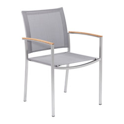AuthenTEAK Stainless Collection - Outdoor Dining Chairs