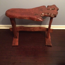 Live Edge Redwood Accent Table - Side Tables And End Tables