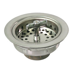 Everflow Supplies (EVEXY) - Everflow Spin & Seal Stainless Steel Sink Strainer With Stainless Steel Basket - Kitchen Fixture Parts