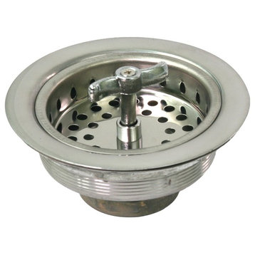 Everflow Spin & Seal Stainless Steel Sink Strainer With Stainless Steel Basket