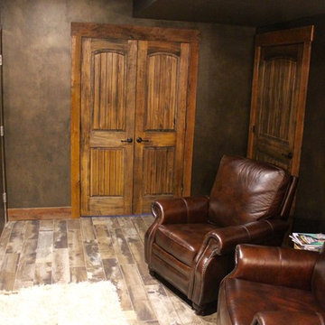 Rustic Theatre Room Renovation