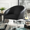 Nicole Miller Shaun Accent Chair With Barrell Metal Frame