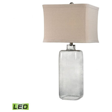 Transitional Style w/ Lue/Glam inspirations-Glass 9.5W 1 LED Table Lamp-31