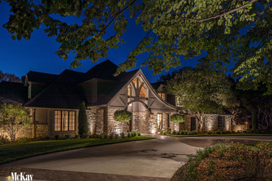 French country exterior home photo in Omaha