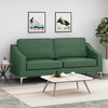 Heidi Modern Fabric 3 Seater Sofa, Forest Green/Silver