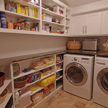 Walk-in Laundry/Pantry Combo
