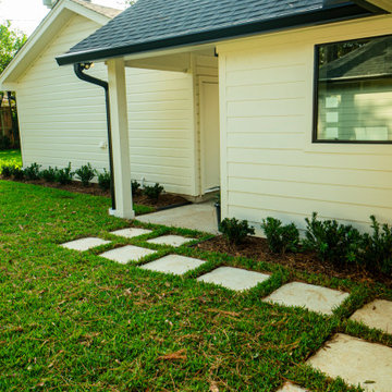 Memorial Modern House - Landscape Design, Installation, and maintenance.