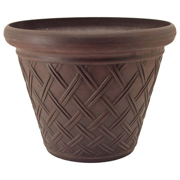 Basket-Weave Pot, Chocolate