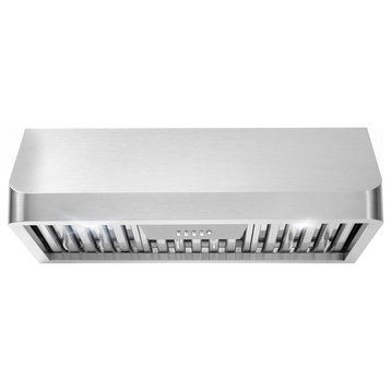 Cosmo COS-QB75 30 in. Ducted Under Cabinet 500 CFM Range Hood in Stainless Steel