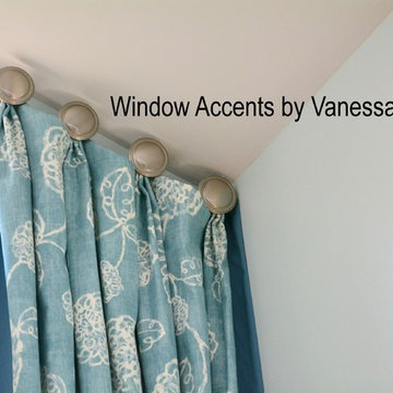Various custom window treatments installed in 2014