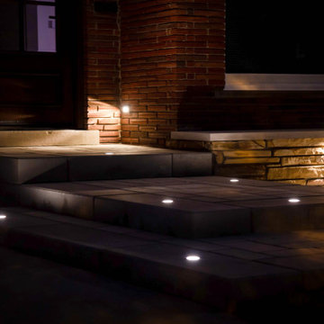 Front Steps and Landscape