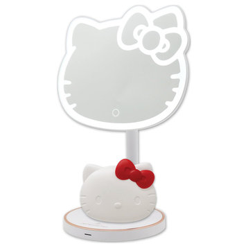 Hello Kitty LED Rechargeable Makeup Mirror + Compact Mirror Bundle