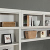 Emma Mason Signature Havant Inset Bookcase Wall with Ladder in Cottage White
