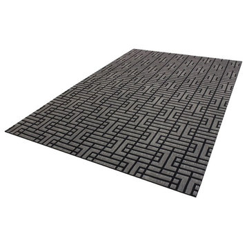 11' Round Custom Carpet Area Rug 40 oz Nylon, Linkage, Blackstone
