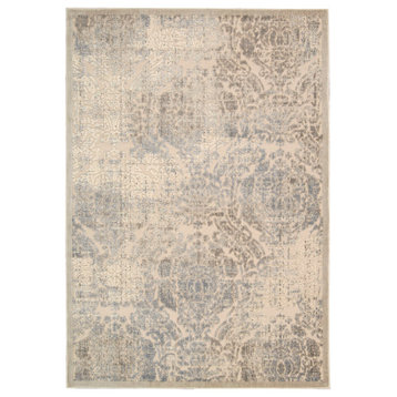 Graphic Illusions Rug, Ivory, 3'6"x5'6"