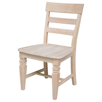 Set of Two Java Chairs with Solid Wood Seats