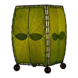 Mini Square Table Lamp | Green - Table Lamps