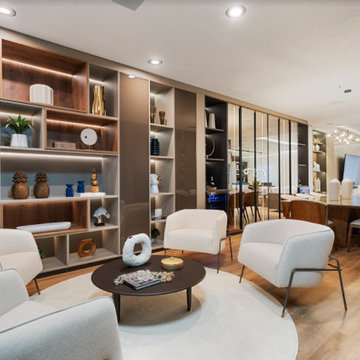 High Ceilings, Warm Hearts: A Modern Living Room