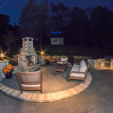 Cocktails on the Patio in Autumn