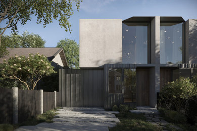 Photo of a contemporary exterior in Melbourne.