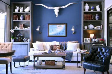 Elegant home office photo in Miami