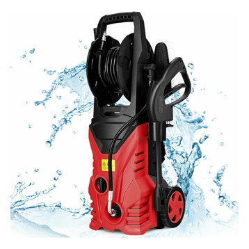 Costway 2030Psi Electric Pressure Washer Cleaner 1.7 Gpm 1800W With Hose Reel