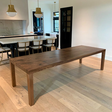 Black Walnut Parsons Dining Table
