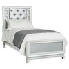Starlight Full Upholstered Panel Youth Bed With LED Lights