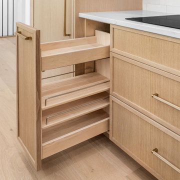 Sherwood Park Custom Home - Rift Cut White Oak with Natural Lacquer