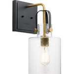 Kichler Lighting - Kichler Lighting 52036NBR Kitner - One Light Wall Bracket - Generously sized choices make Kitner a standout coKitner One Light Wal Natural Brass Clear  *UL Approved: YES Energy Star Qualified: YES ADA Certified: n/a  *Number of Lights: Lamp: 1-*Wattage:75w A19 bulb(s) *Bulb Included:No *Bulb Type:A19 *Finish Type:Natural Brass