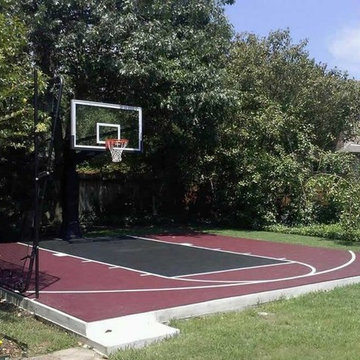 SnapSports® - Texas Home Backyard Basketball Court build