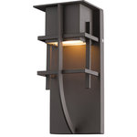 Z-Lite - Stillwater 1 Light Outdoor Wall Light, Deep Bronze - With its craftsmen inspired design, the Stillwater collection provides contemporary outdoor d�cor as well as the latestin LED technology. Available in three sizes and finished in Deep Bronze, Black, or Silver, these aluminum fixtures are constructed �to help protect from corrosion.