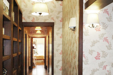 Hallway - farmhouse hallway idea in Moscow