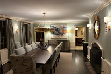 Dining room - traditional dining room idea in New York