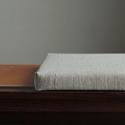 Custom linen bench cushion - Seat Cushions