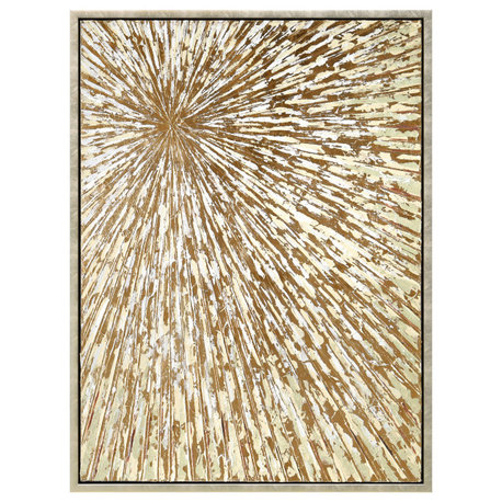 Sunshine Abstract Wall Art Textured Metallic Hand Painted by Martin Edwards, Mar-2253-3040f