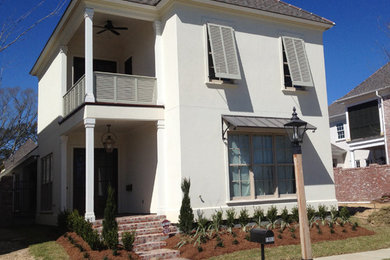 Rustic exterior home idea in New Orleans